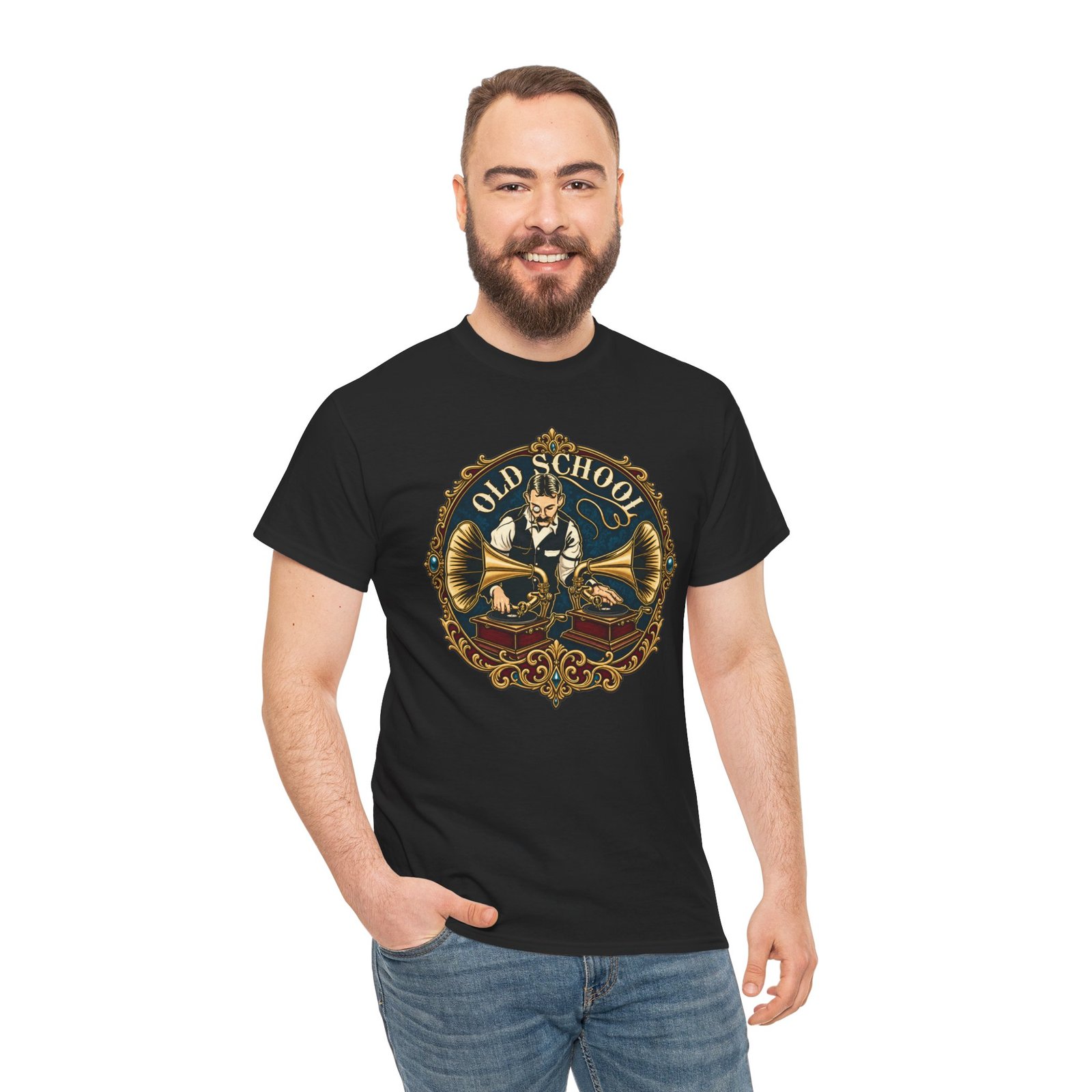 Old School DJ - Unisex T-Shirt – Spin It Like It’s 1899 - Image 6