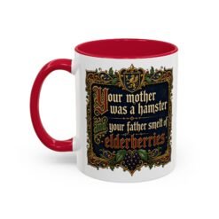 Your Mother Was a Hamster - Color Accent Mug – Monty Python Holy Grail Humor - Image 10