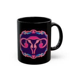 Ovaries with Middle Fingers - Black Mug – Funny Anatomy