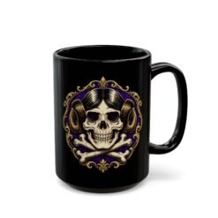 Rebel Skull - Black Mug – Space Princess - Jolly Roger - Punk Coffee - Image 7