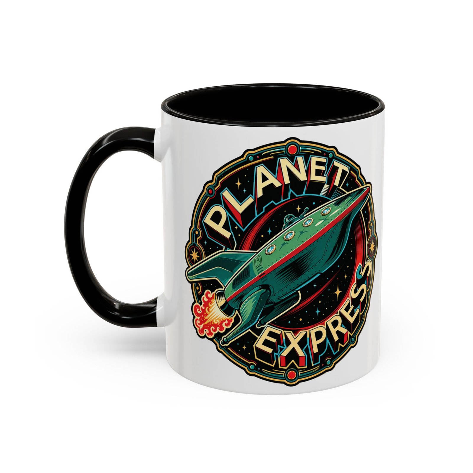 Planet Express - Color Accent Mug – Futurama Inspired Sci-Fi - Image 4