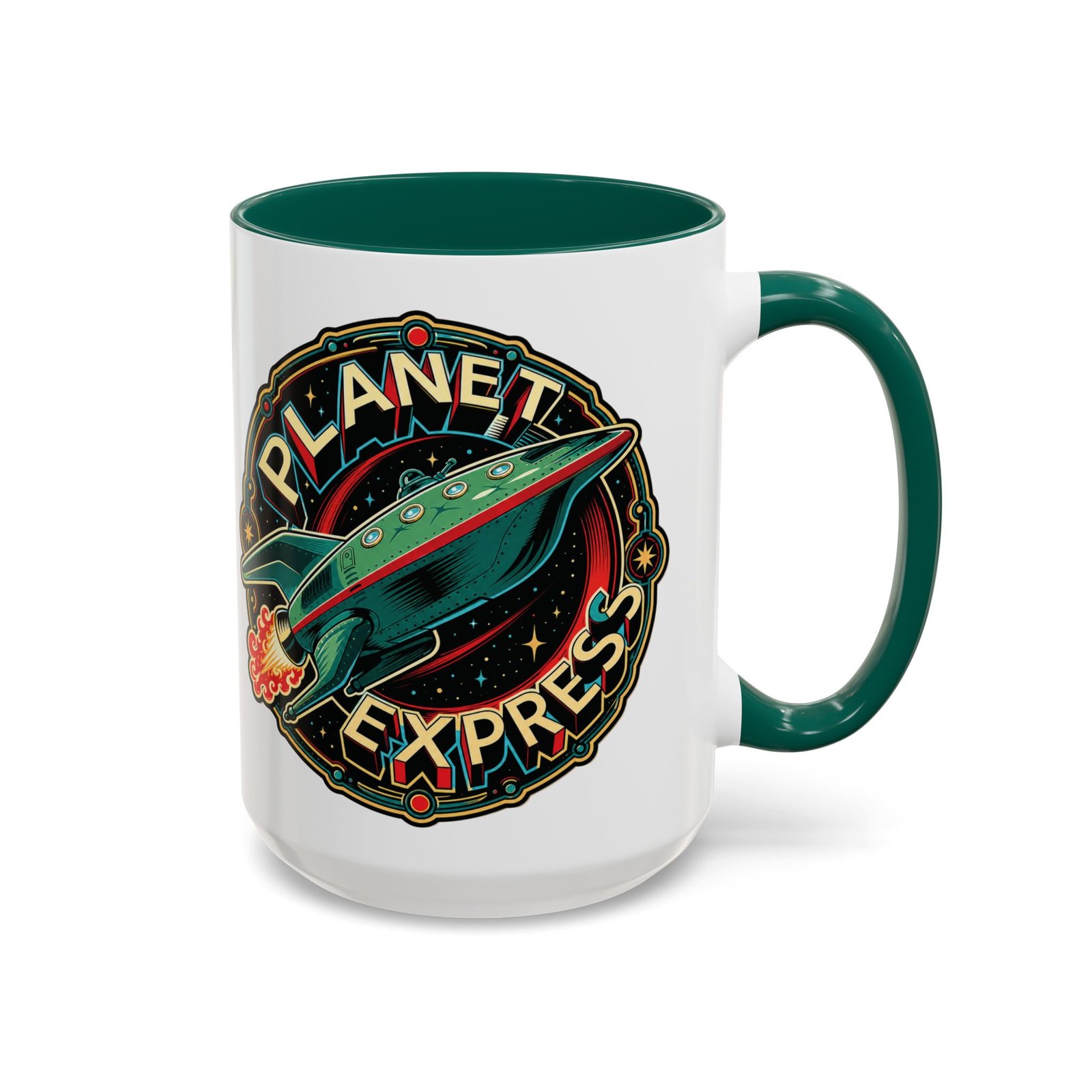 Planet Express - Color Accent Mug – Futurama Inspired Sci-Fi - Image 13