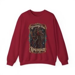 Greetings From Krampus - Unisex Sweatshirt – Cozy with a Side of Creepy - Image 18