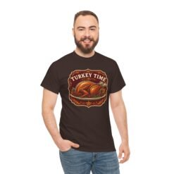 Turkey Time - Unisex T-Shirt – Funny Thanksgiving Turkey - Image 8