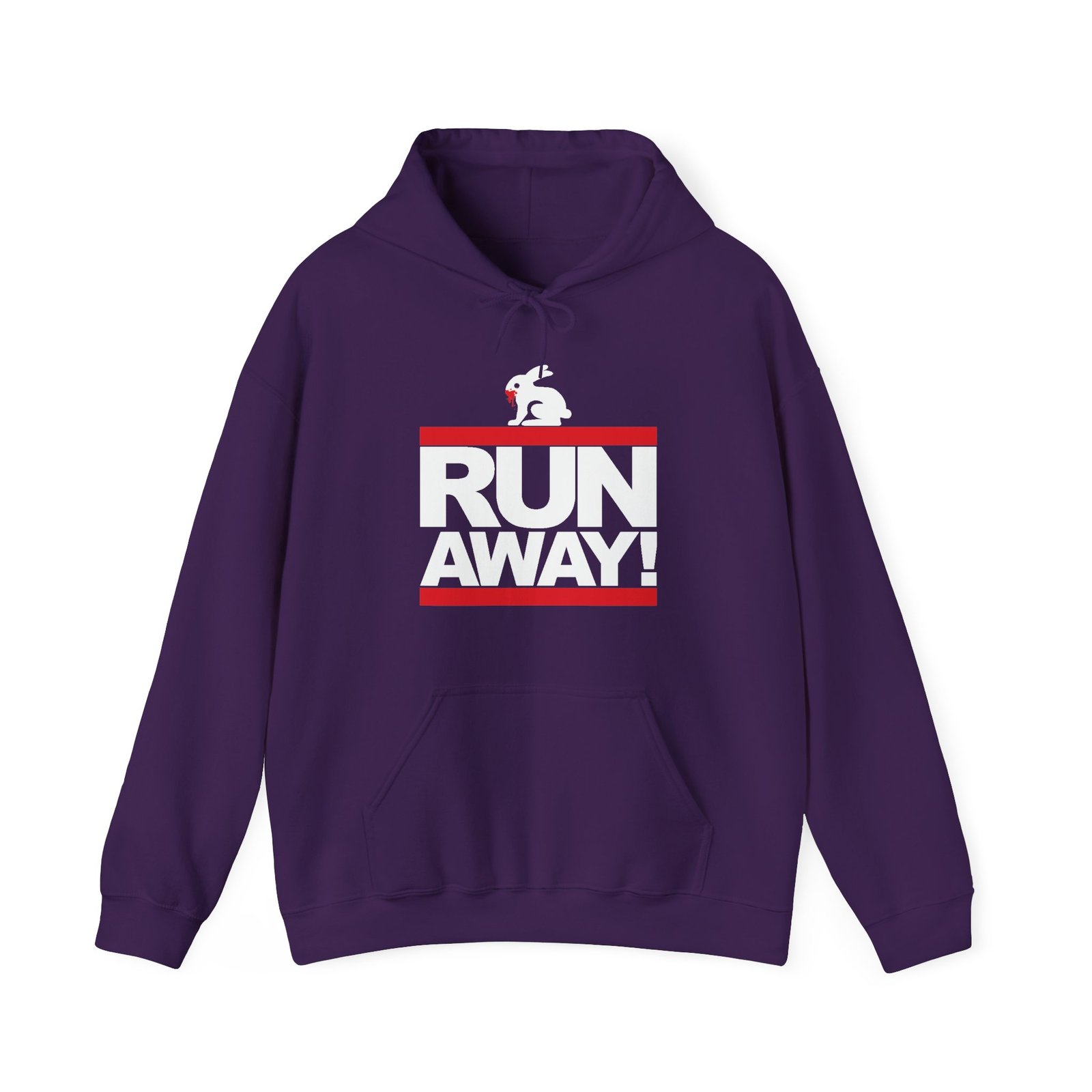 Run Away Rabbit - Unisex Hoodie – Monty Python Killer Rabbit - Retro Hip-Hop Style - Image 9
