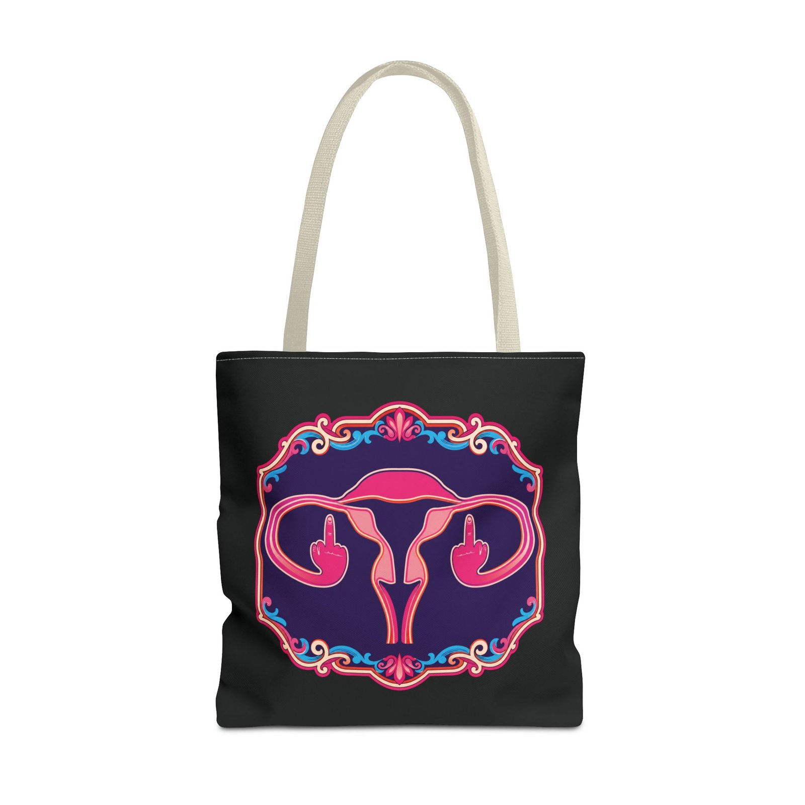 Ovaries with Middle Fingers - Tote Bag – Funny Anatomy - Image 33