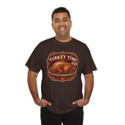 Turkey Time - Unisex T-Shirt – Funny Thanksgiving Turkey - Image 11