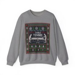 Table Tennis Ugly Christmas Sweatshirt – Serve Up the Holiday Spirit - Image 17