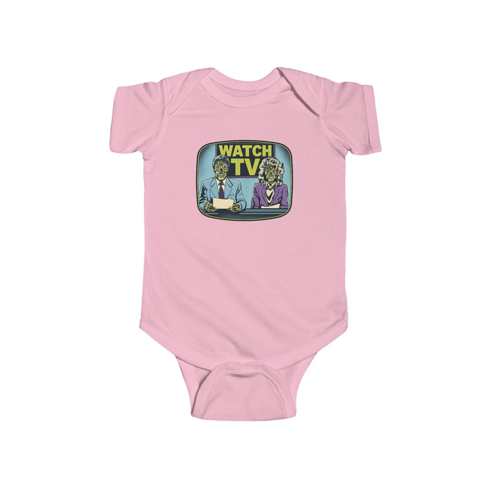Watch TV - Baby Bodysuit – They Live, Alien News - Funny Retro Sci-Fi - Image 9