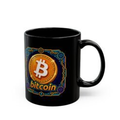 Bitcoin – Black Mug – Sip and HODL - Image 3