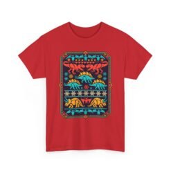 Dino-Mite Christmas - Unisex T-Shirt – Funny Dinosaur - Ugly Christmas Sweater - Image 20