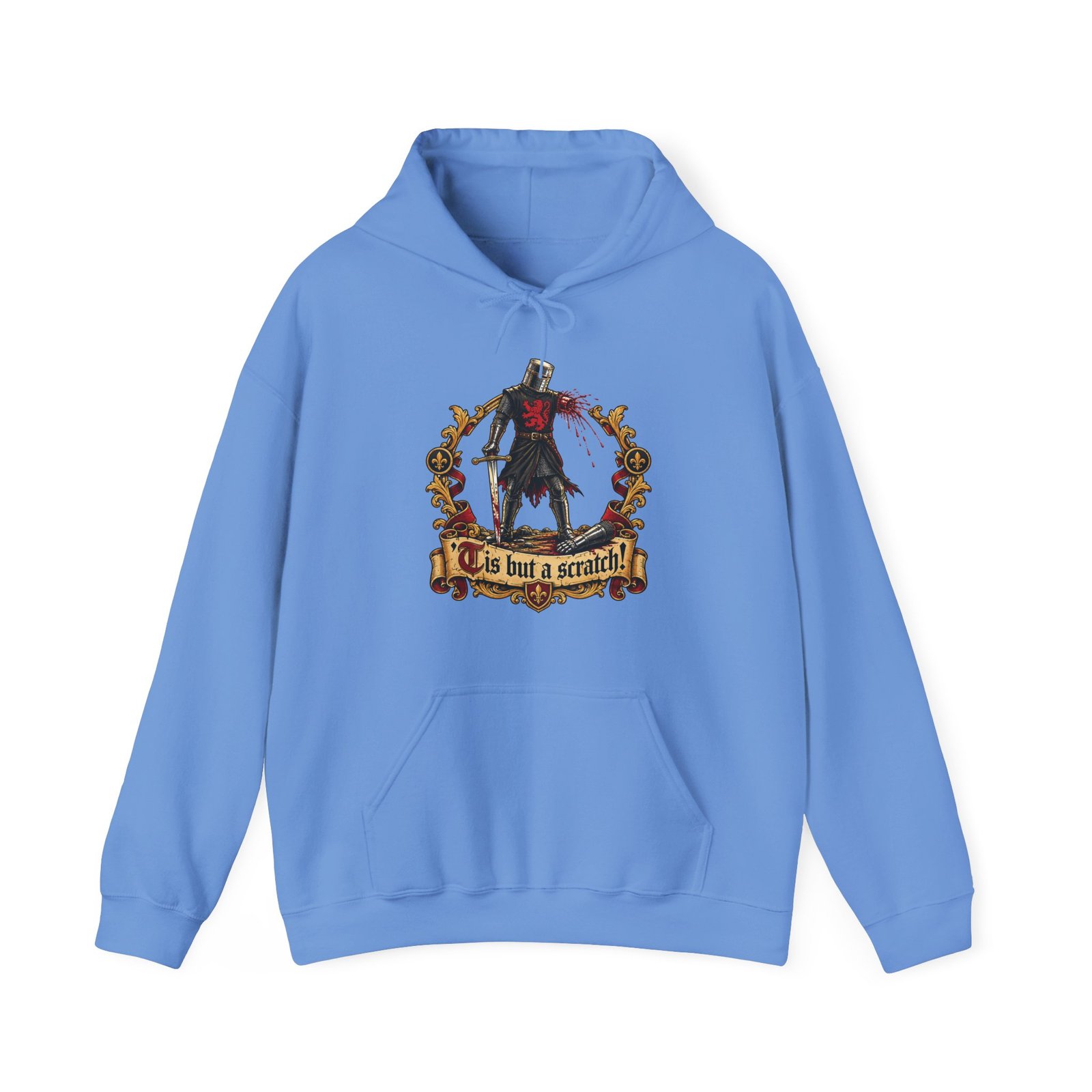 'Tis But A Scratch - Unisex Hoodie – Funny Monty Python - Black Knight - Image 22