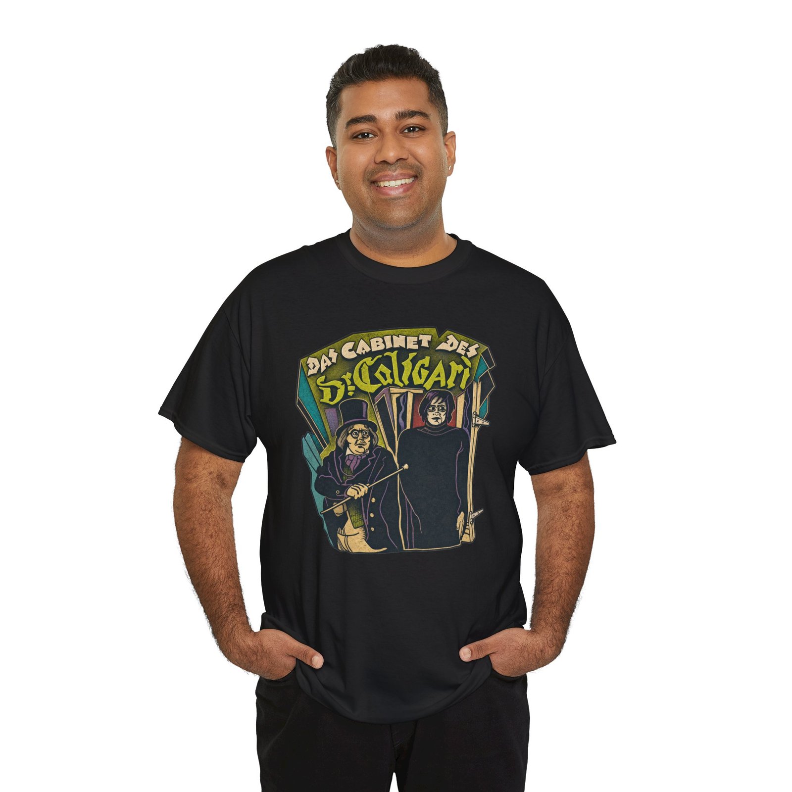 Das Cabinet des Dr. Caligari - Unisex T-Shirt – 1920 German Expressionist - Silent Horror Film - Image 10