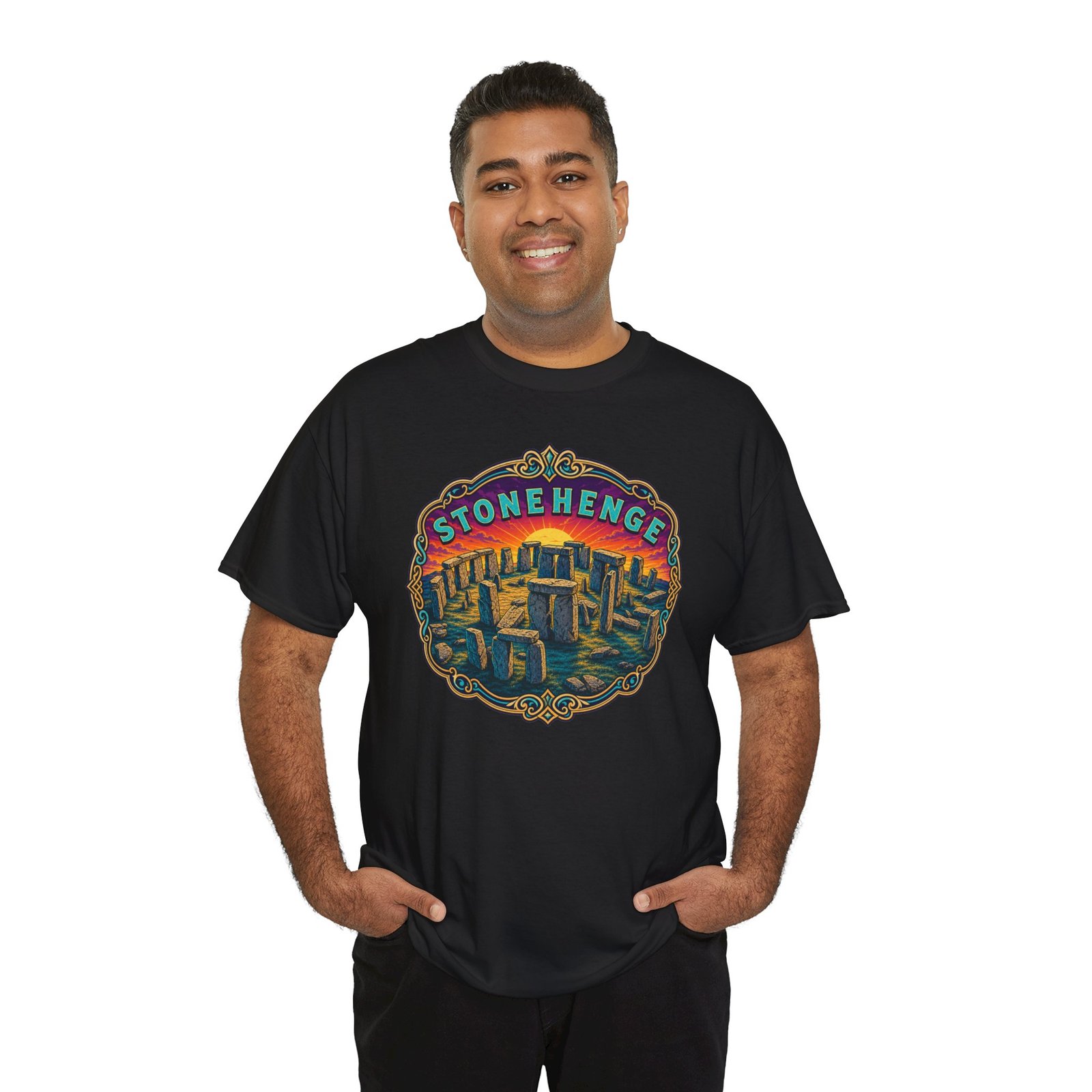 Stonehenge - Unisex T-Shirt – Ancient Monument, Archaeology - History Lover - Image 10
