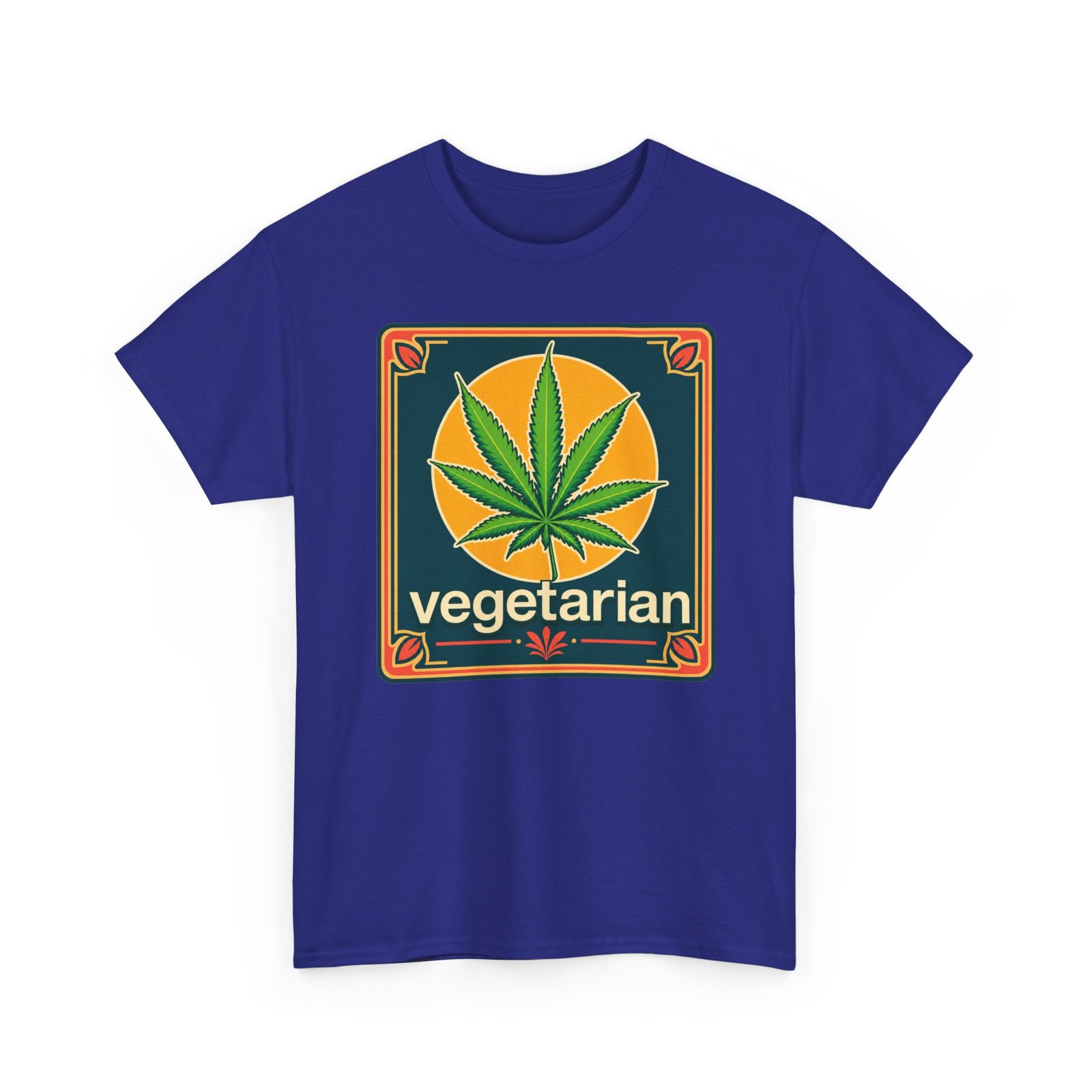 Vegetarian - Unisex T-Shirt – Funny Marijuana Leaf - Cannabis Lovers - Image 19
