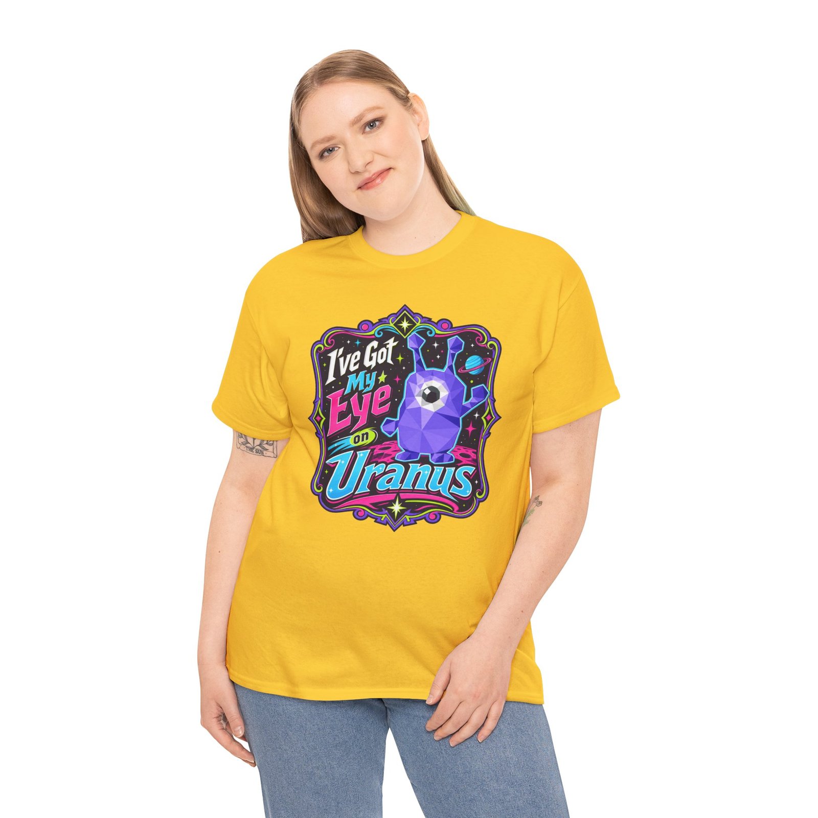I've Got My Eye On Uranus - Unisex T-Shirt – One-Eyed Alien, Out-of-This-World Humor - Image 4
