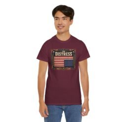 In Distress Signal - U.S.A. Flag - Unisex T-Shirt – Speak Without Saying a Word - Image 13