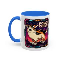 Porgi Corgi Color Accent Mug – Sip with Galactic Cuteness - Image 6