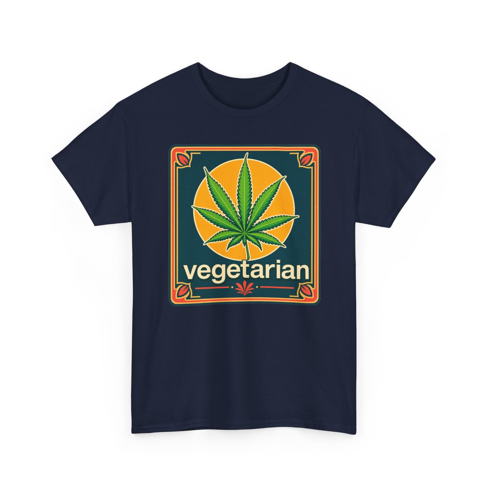 Vegetarian - Unisex T-Shirt – Funny Marijuana Leaf - Cannabis Lovers - Image 18