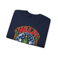 Help! I'm Surrounded By Snowflakes - Unisex Sweatshirt – Funny Sarcastic Christmas - Image 3