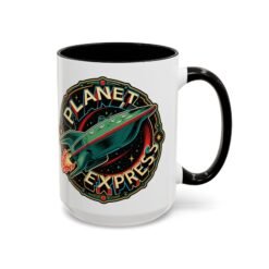 Planet Express - Color Accent Mug – Futurama Inspired Sci-Fi - Image 11