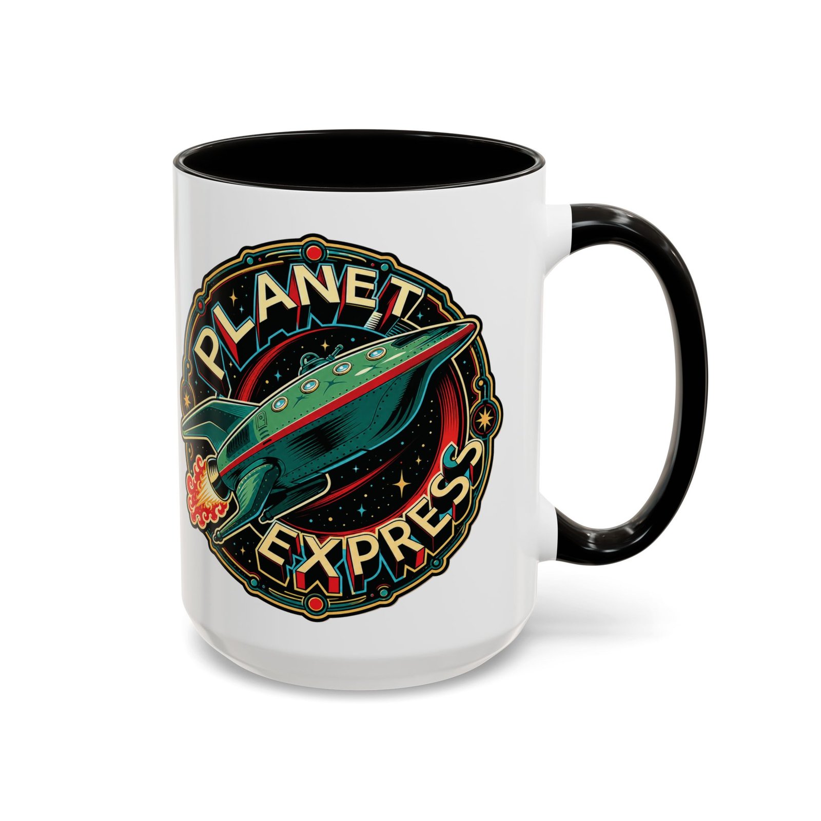 Planet Express - Color Accent Mug – Futurama Inspired Sci-Fi - Image 11
