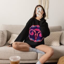 Ovaries with Middle Fingers - Unisex Sweatshirt – Funny Anatomy - Image 8