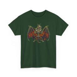 Spider Bat – Unisex T-Shirt – Gothic Skeleton Bat and Spiderweb - Image 13