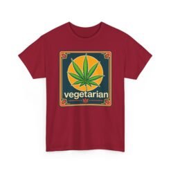 Vegetarian - Unisex T-Shirt – Funny Marijuana Leaf - Cannabis Lovers - Image 21