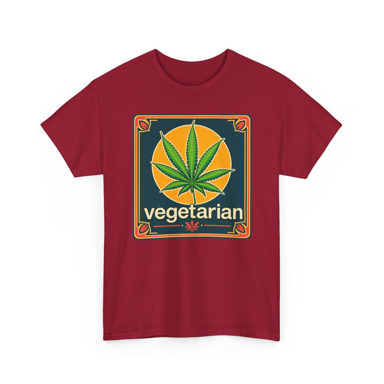 Vegetarian - Unisex T-Shirt – Funny Marijuana Leaf - Cannabis Lovers - Image 21