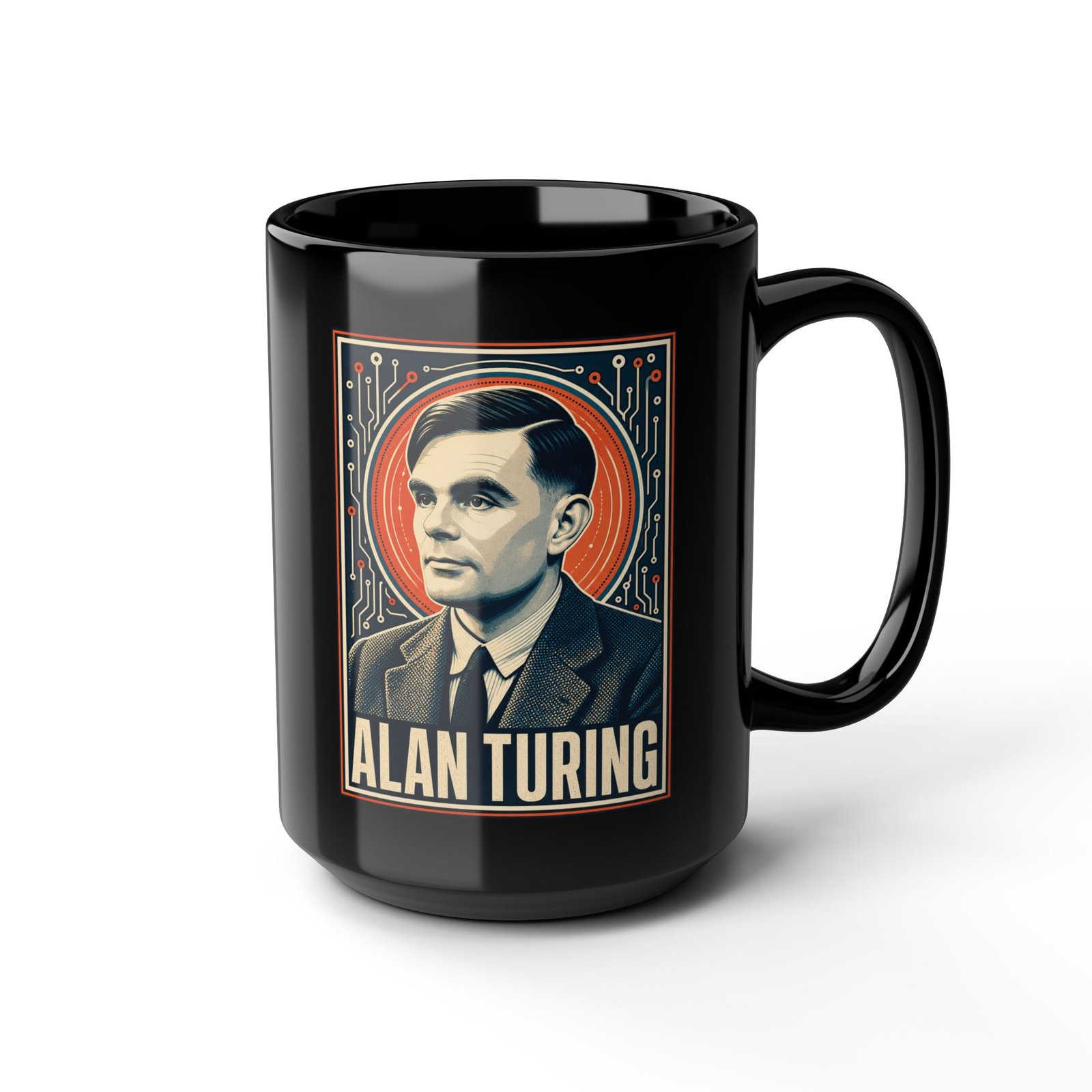 Alan Turing – Black Mug – Codebreaker, Visionary, Computing Pioneer - Image 7