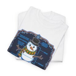 Snowman Anatomy - Unisex T-Shirt – Funny Christmas - Winter Science Diagram Tee - Image 6