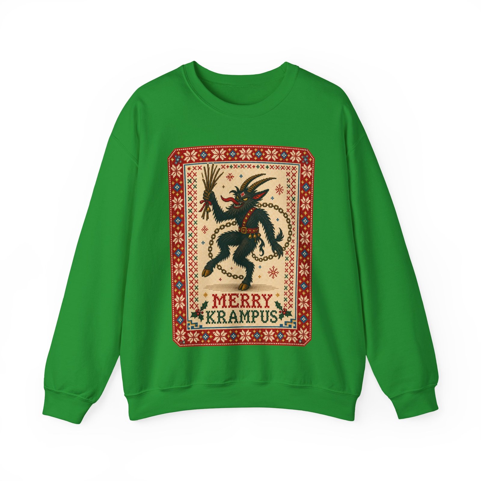 Merry Krampus - Unisex Sweatshirt – Cozy, Creepy, Claus's Worst Nightmare - Image 15