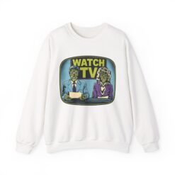 Watch TV - Unisex Sweatshirt – They Live, Alien News - Retro Sci-Fi - Dystopian - Image 14
