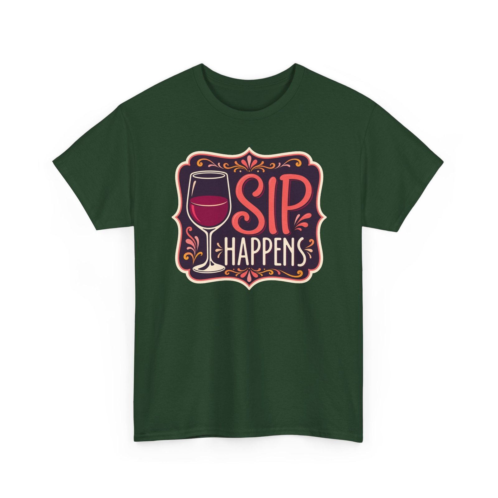 Sip Happens - Unisex T-Shirt – Funny Wine Lover - Red Wine Pun Tee - Image 20